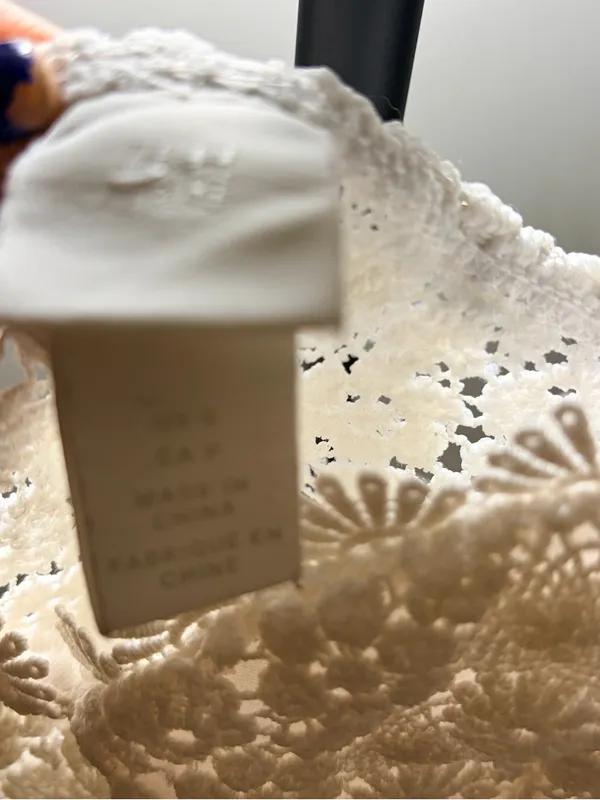 H&M White Crochet Lace Bodysuit - Image 3