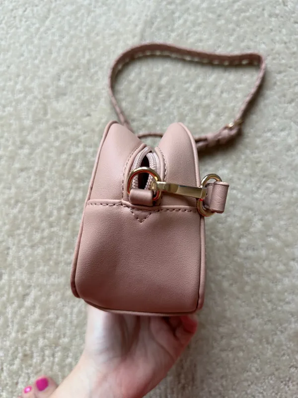 Pink Lily Pale Blush Braided Strap Crossbody  - Image 8