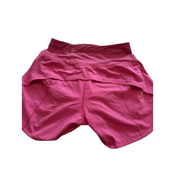 Lululemon Speed Up High Rise Short 4" Lined Size 2 Sonic Pink SNCP Run Gym - Image 4