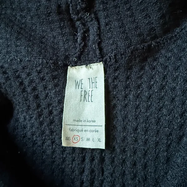 We The Free Black Textured Knit Top - Image 3