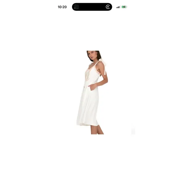 NEW Miss Me Southwestern Dress Embroidered Women's Size Medium Sleeveless Cream - Image 7