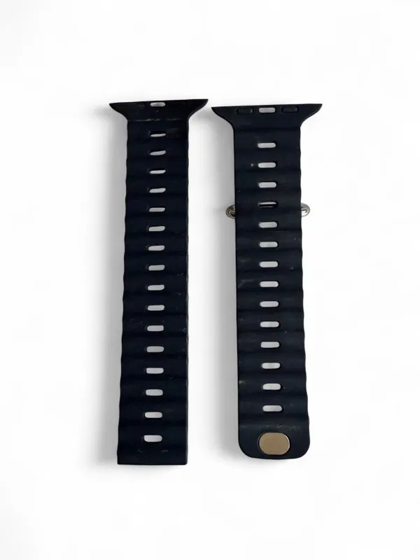 Black Sillicone Ocean Band for Apple Watch Ultra (49mm) - NWOT - Image 5