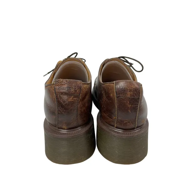 Dr. Martens 8461 Brown Distressed Leather Lace Up Chunky Platform Oxford Shoes 5 - Image 3