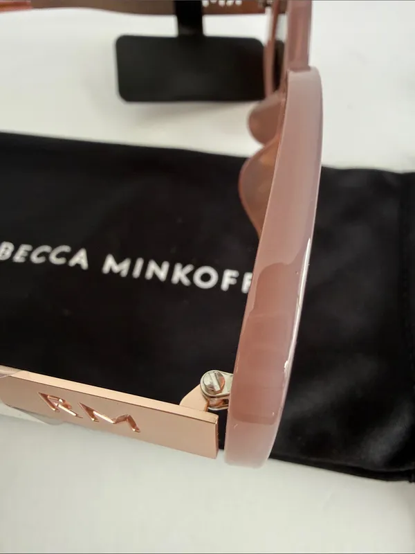 Rebecca Minkoff Women's Oversized Sunglasses in Dusty Rose with Brown Lenses - Image 6
