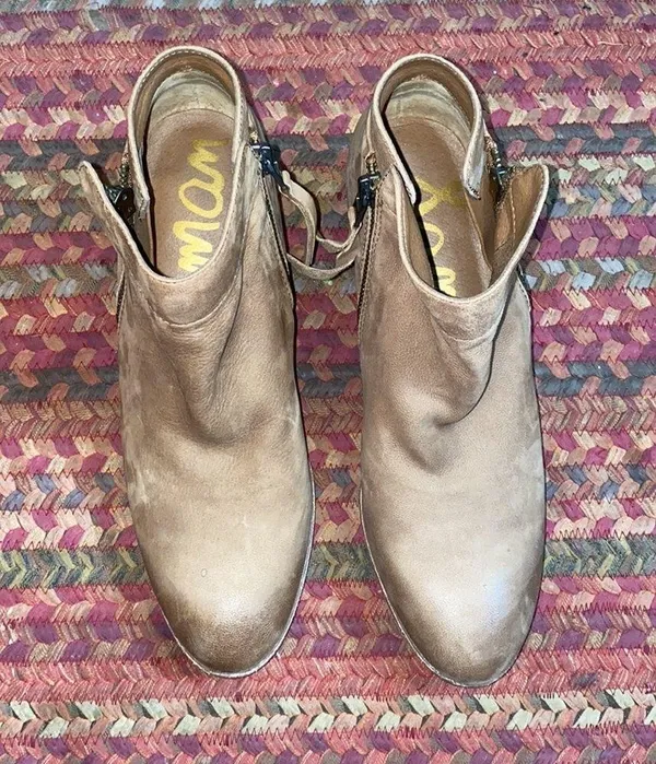 Sam Edelman Brown Leather Packer Zipper Ankle Boots - Image 2