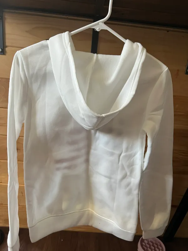 American Flag Hoodie White - Image 2