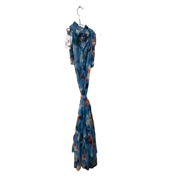 Nancy Yang Tiered‎ Floral-Print Dress Size Small - Image 6