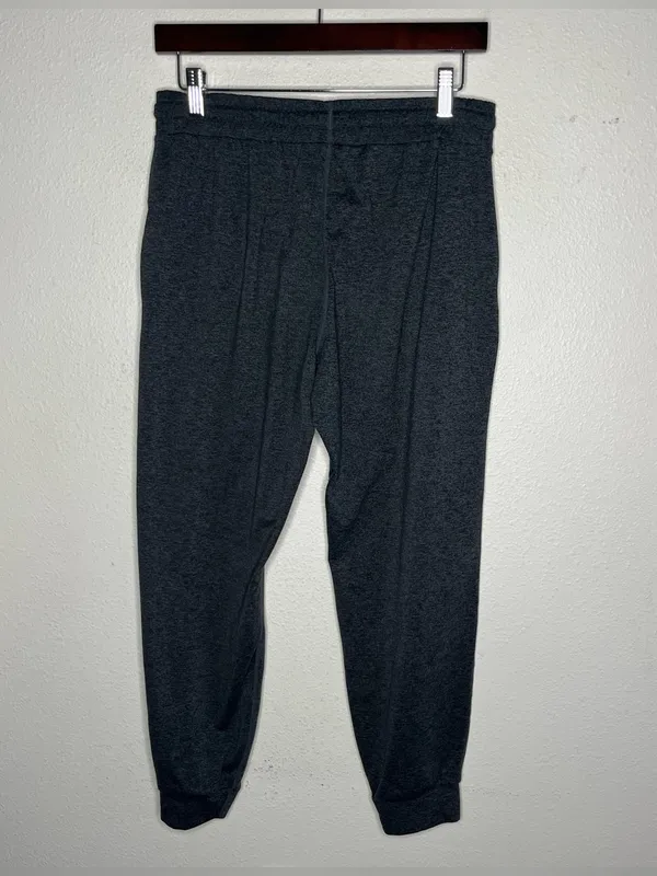 Vuori Charcoal Heather Mid Rise Performance Jogger Sweatpants Lounge Athleisure - Image 4