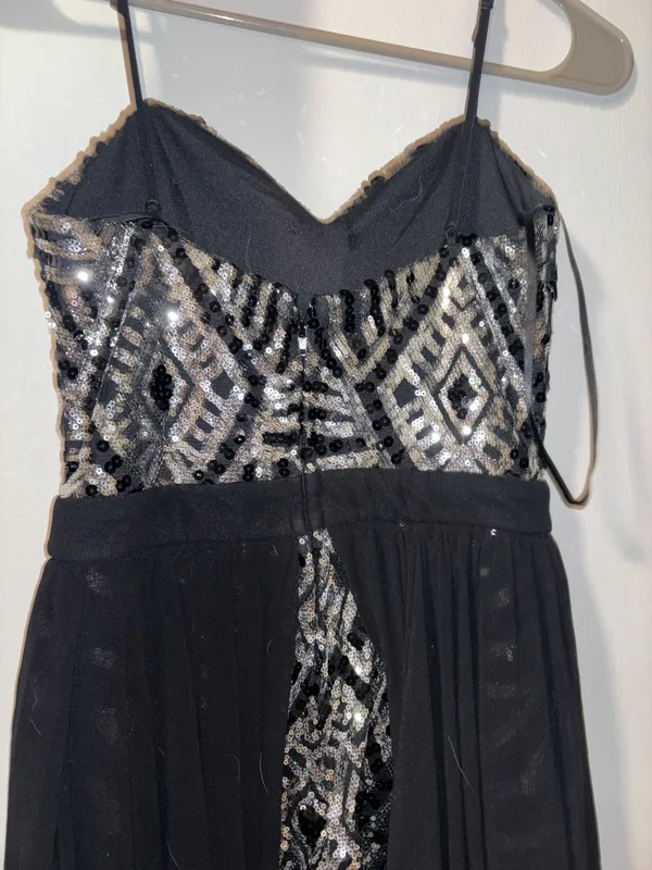 Party Cocktail Dress Silver Size 0 - Image 3