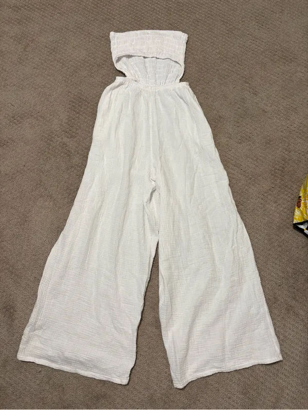 Aerie Gauzy Strapless Jumpsuit - Image 7