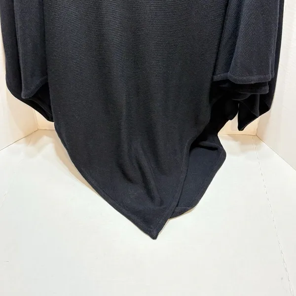 Lululemon Forward Flow Poncho Black One Size OS Cashmere Blend Batwing Sweater - Image 4