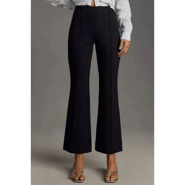 ✨Anthropologie Maeve The Margot Kick-Flare Cropped Black Sz XS Pants✨ - Image 2