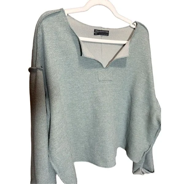 Urban Outfitters Jax Inside Out Notch‎ Neck Sweater Sz M - Image 8