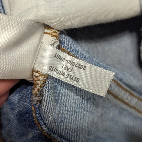 Madewell The Perfect Vintage Straight Jeans Reinhart Wash Light Blue Distressed - Image 7