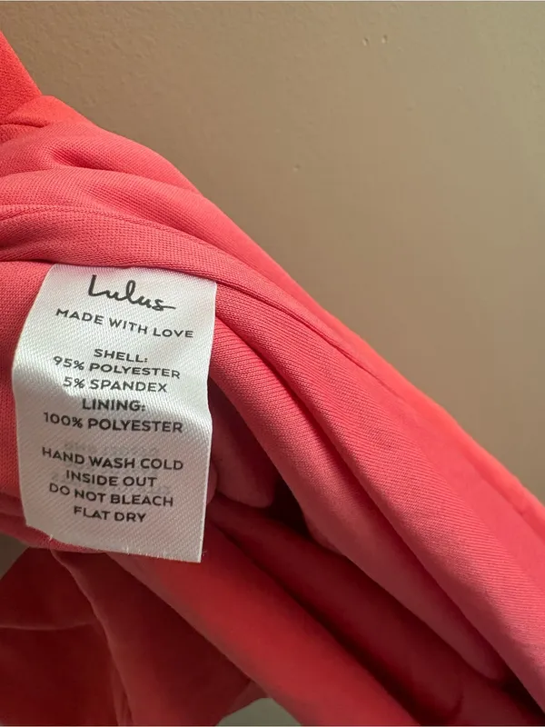 Lulus Impressive Glamour Coral Pink Sleeveless Column Maxi Dress Size Small NWT - Image 10