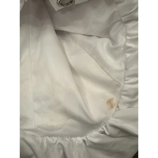 Naked Wardrobe SHIRTING V-NECK CORSET‎ MINI DRESS White Size XS - Image 7