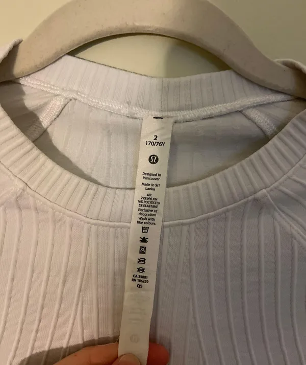Lululemon White Running Long Sleeve - Image 4