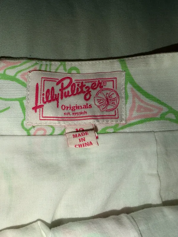 VINTAGE Lilly Pulitzer Pink & Green Frog Print Tank - Image 5