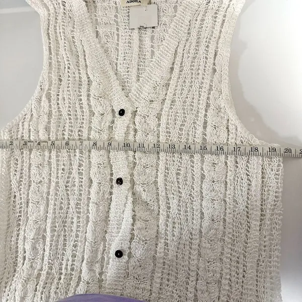 *NEW* Adora Knit Cardigan White Size undefined - Image 9