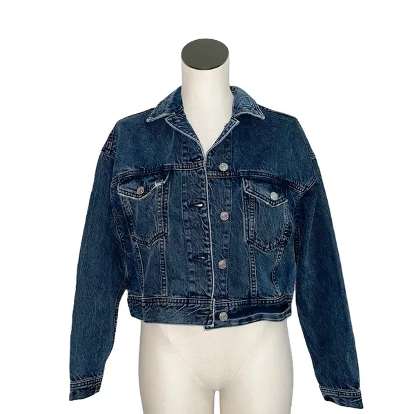 NWOT American Eagle Denim Crop Jean Jacket - Image 2