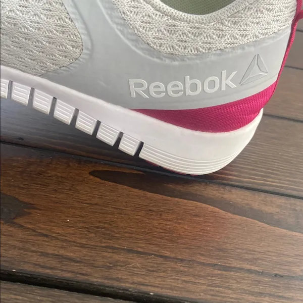 REEBOK ZRATED Women's Size 8.5 Gray/Pink Lace Up Athletic Sneakers Shoes - Image 3