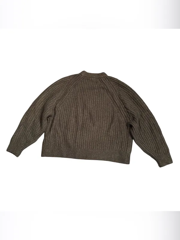 Madewell Ribbed Cotton-Blend Sweater molasses brown chunky knit Size XS NWOT - Image 5