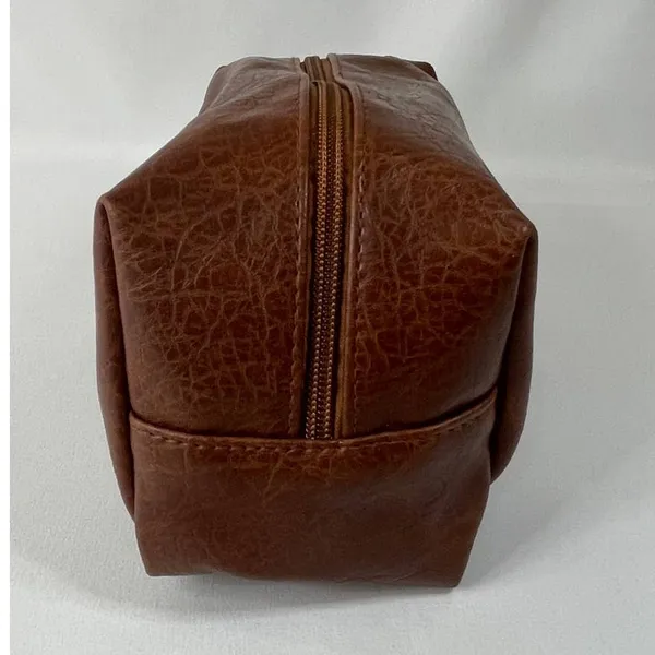 Best Brands Dopp Brown Travel Kit Toiletry Bag Makeup Case NEW Vacation Work - Image 2