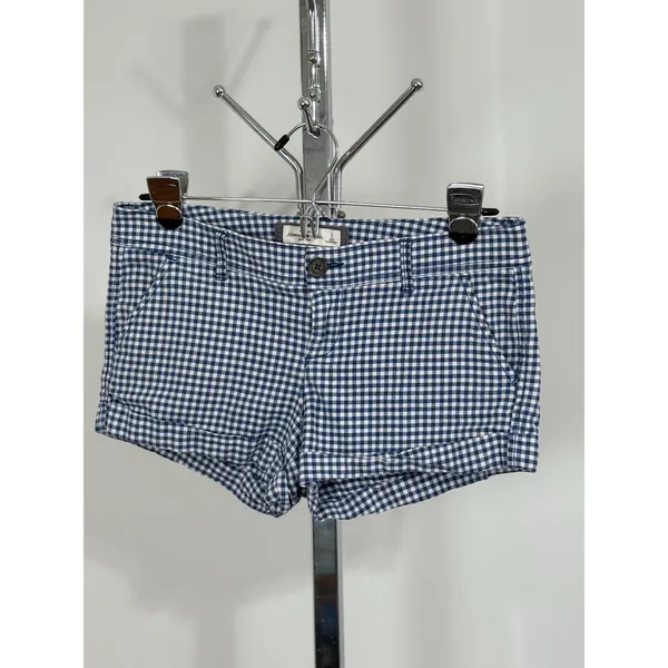 Vintage Y2K Abercrombie & Fitch Gingham Plaid Low Rise Micro Shorts Women Size 2 - Image 3