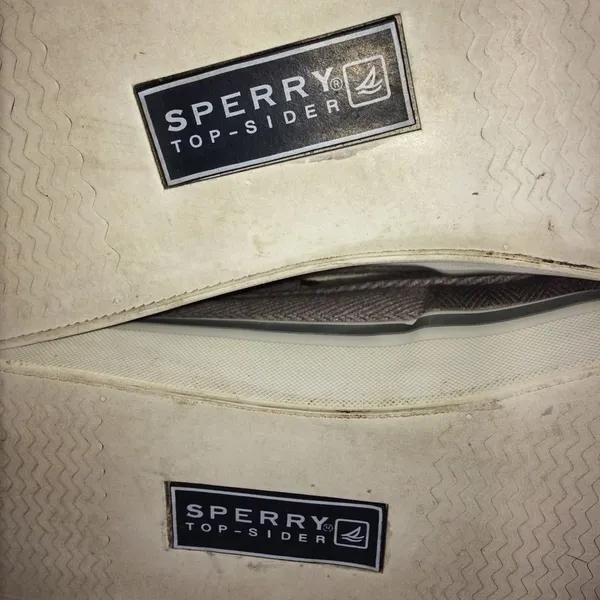 Sperry Top Siders Bahama with Gray Herringbone Cotton Canvas for Wormen - Image 10