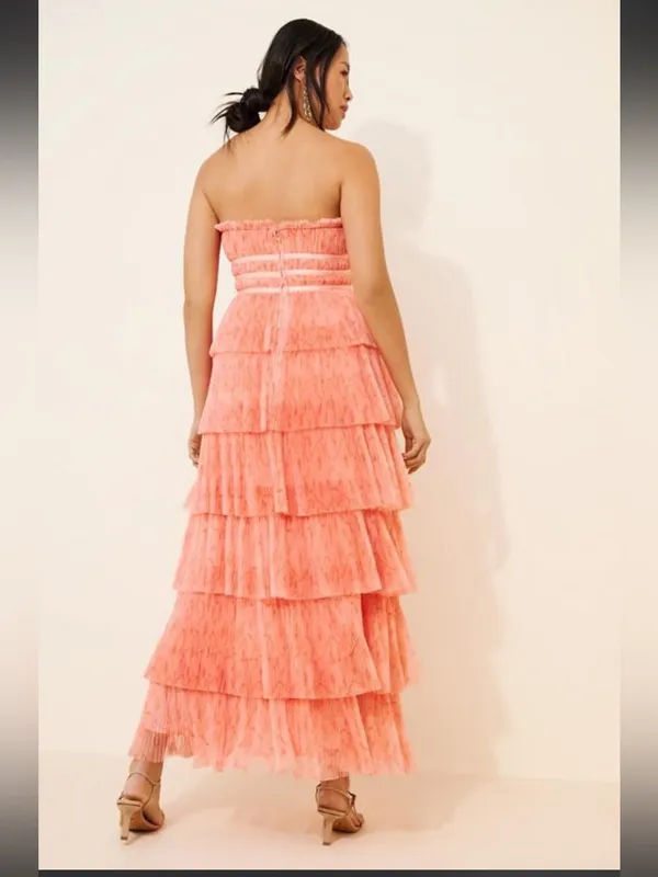 Anthropologie HUTCH Monaco Tiered Tulle Dress- size 12 - Image 2