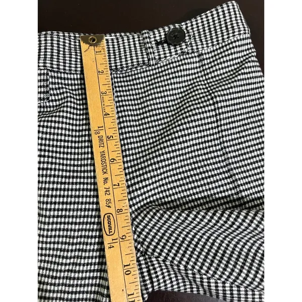Derek Lam 10 Crosby Houndstooth Plaid Flare Work Trousers Size 0 - Image 7