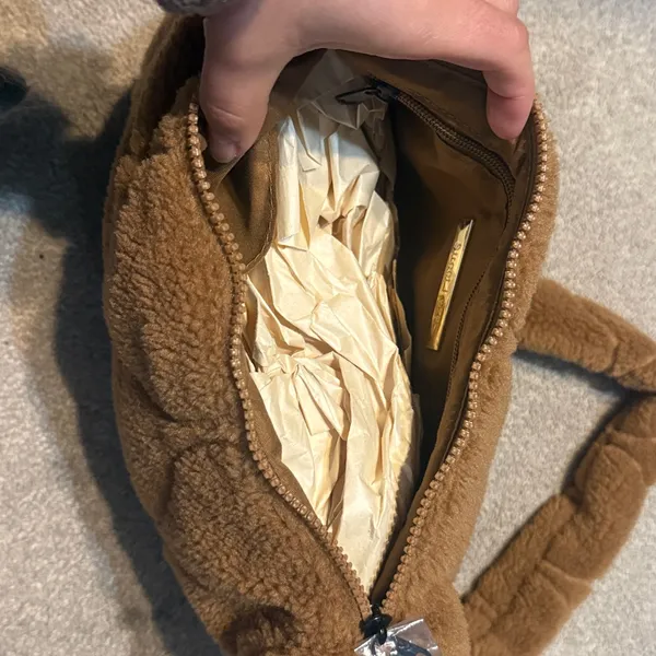 Street Level Brown Sherpa Sling Bag - Image 5