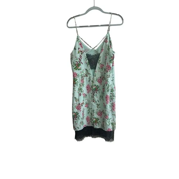 NWT Adelyn Rae Lydia Woven Printed Slip Dress Large Light Blue Size L - Image 4
