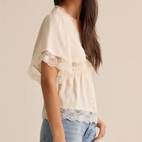 Altar’d State Evanelle Lace Babydoll Top Size XXS - Image 3