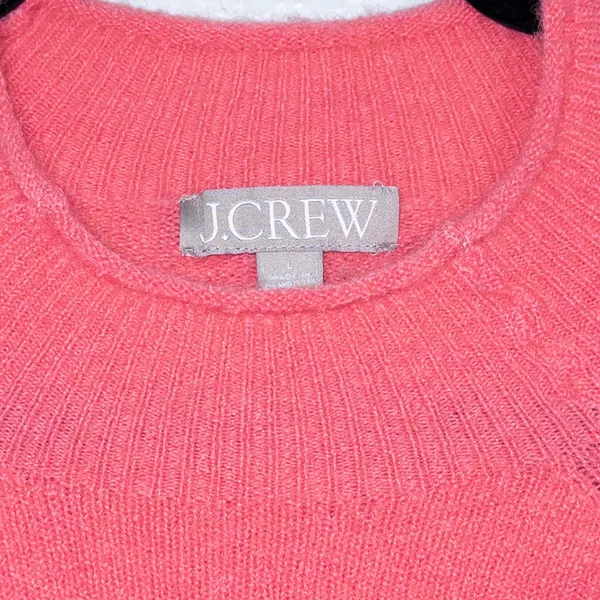 J. Crew Petunia Pink Super Soft Yarn Rollneck Sweater Size Large - Image 4