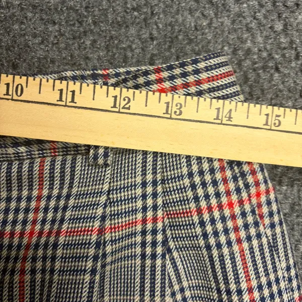 Pendleton Vintage Wool Plaid Trousers High Waist Pleated Pants Made in USA 12 - Image 5