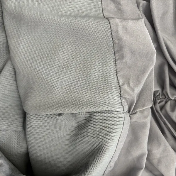 House‎ of CB Mini Dress Womens L+ 10/12 Camille Grey Silk Cutout Ruched Sexy - Image 14