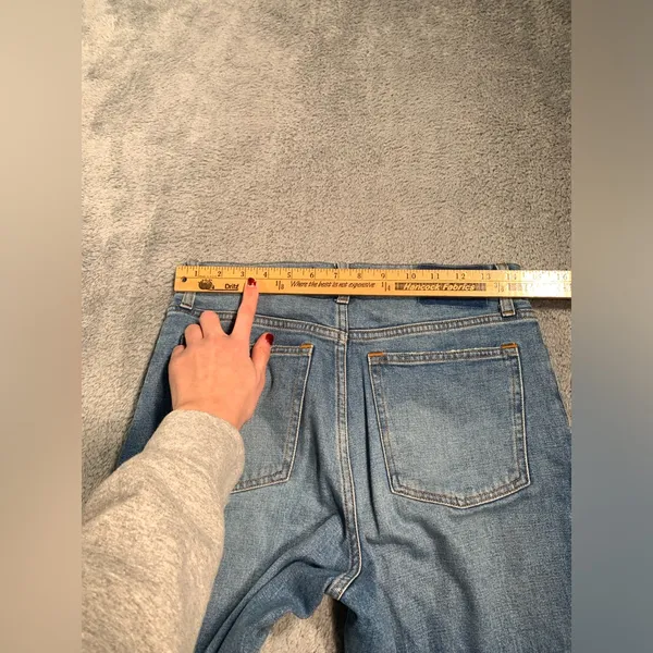 Abercrombie & fitch mom high rise Blue Denim Jeans 26/2S - Image 9