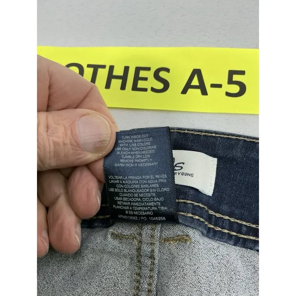 Womans Excellent Condition Angels Curvy Skinny Blue Jeans 24 W 0182/A-5 - Image 4