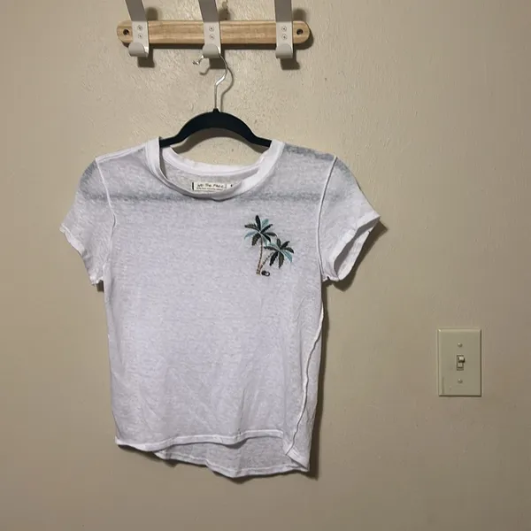 Free People We The Free Beachy Keen Embroidered Tee‎ Size XS - Image 4