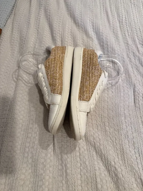 Dolce Vita Neo White and Raffia Sneakers (2) - Image 6