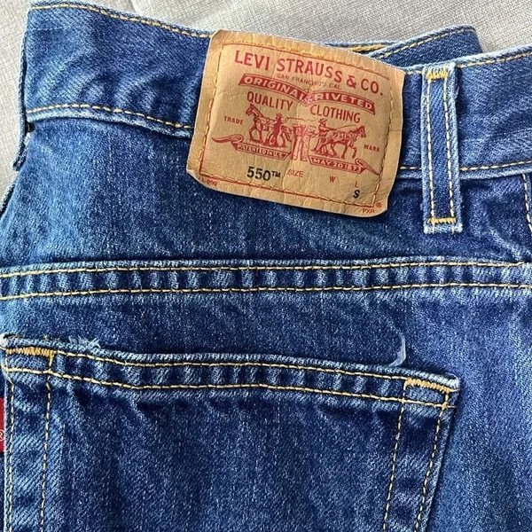 Levi’s Y2K Classic Relaxed Tapered Leg 550 Jeans Sz 12 MIS S - Image 3