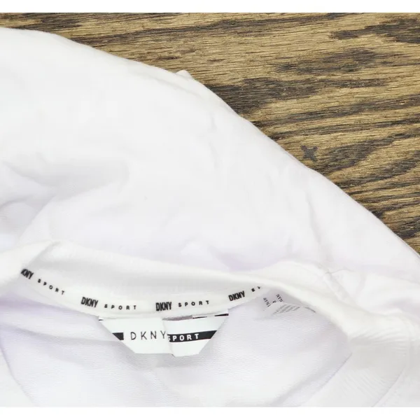 NWT DKNY Sport Womens Lightweight Super Soft Pullover Sweatshirt White S - Image 6