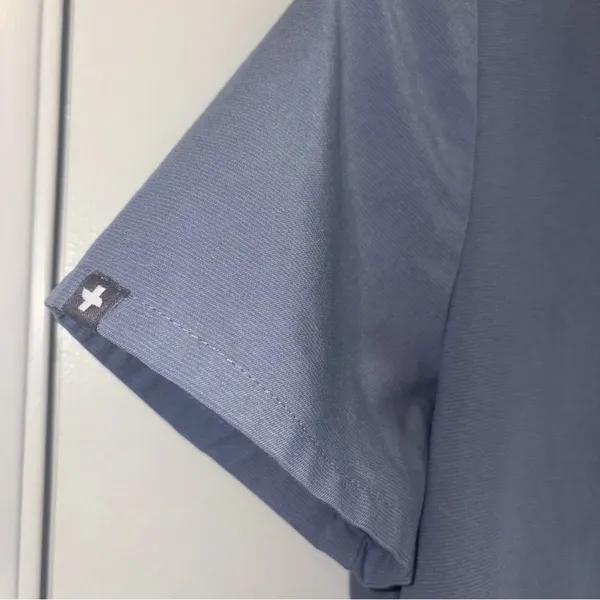 Figs Casma Scrub Top. Size: XS. Color: Dusty Blue. - Image 2