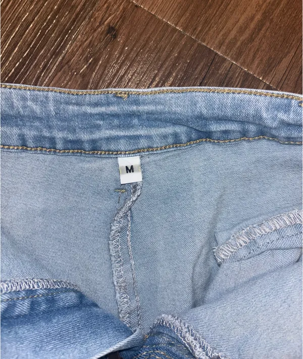 Light blue denim mini skort Size M - Image 2