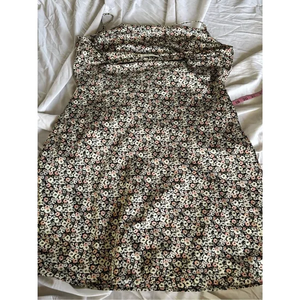 Abercrombie & Fitch Black Floral Mini Dress - Image 4