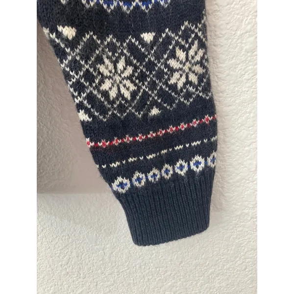 Vintage 90's Esprit Fair Isle Wool Cotton Nordic Indie Grandmacore Sweater Small - Image 6