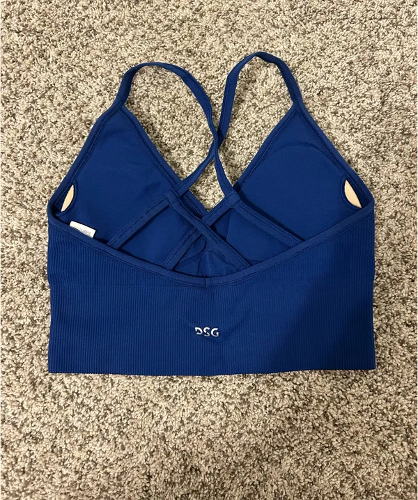 Dark Blue Sports Bra Size XS - Image 2