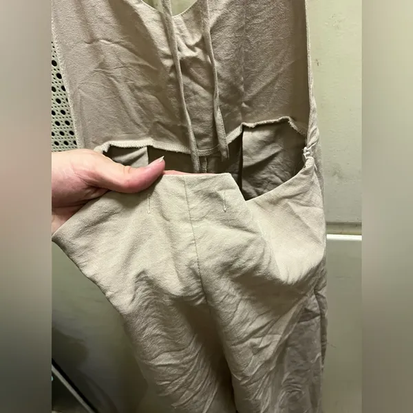 Easy LG Creme cotton canvas halter pant suit - Image 7