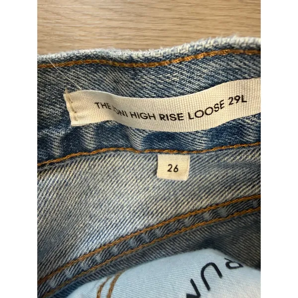 Aritizia Denim Forum The Joni High Rise Loose 29L 90s Grunge Organic Cotton 26 - Image 7